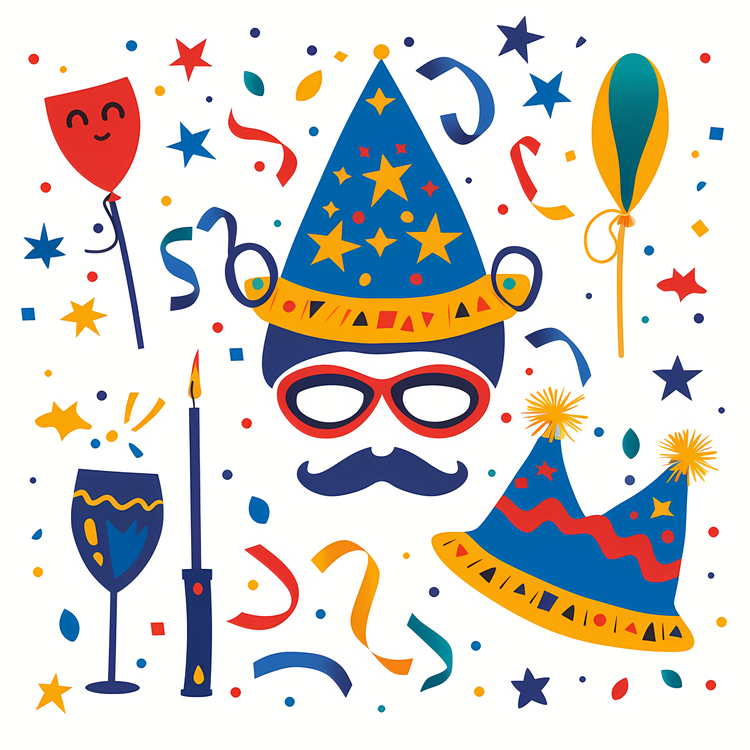 Purim,Happy Birthday,Party Hats
