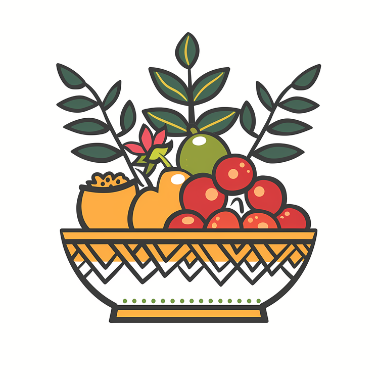 Happy Ugadi,Fruit,Bowl