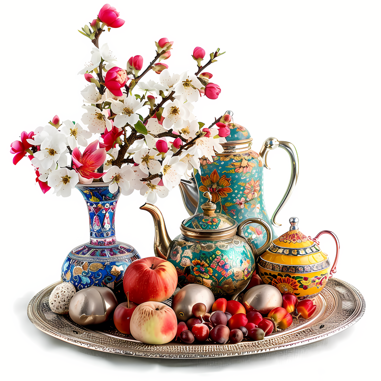 International Nowruz Day,Vase,Tea Kettle