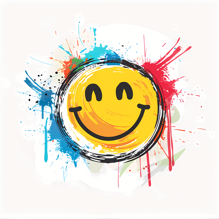 International Day Of Happiness,Smiley Face,Colorful Background