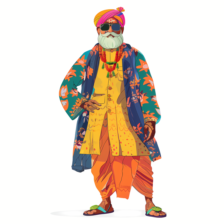 Indian Man,Old Man,Indian