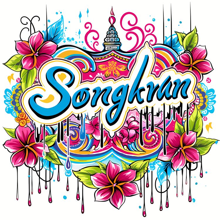 Songkran,Vibrant,Colorful