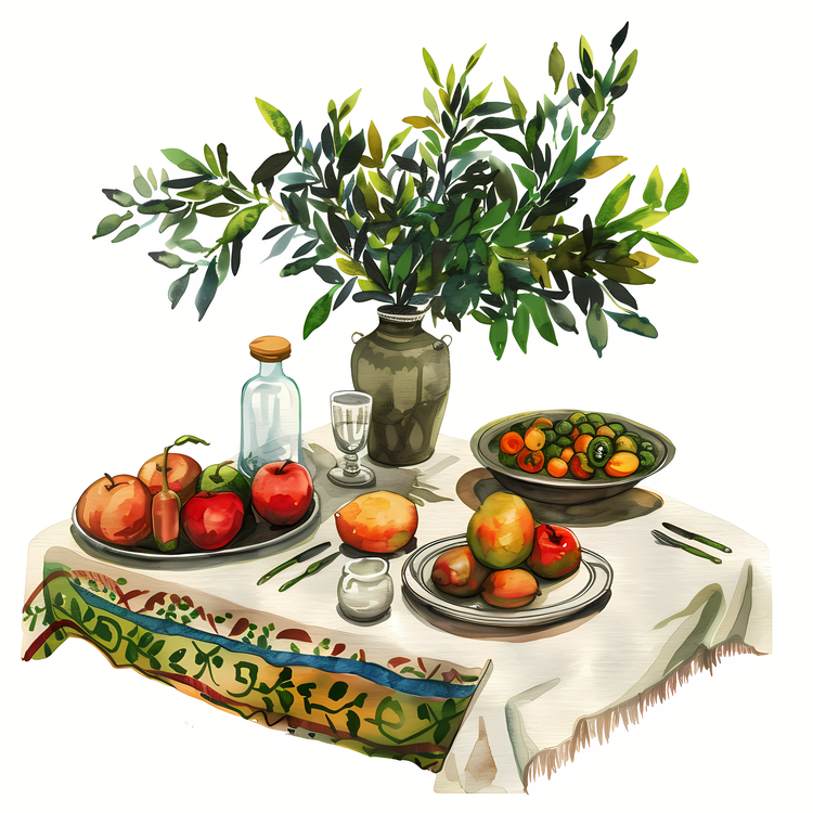 International Nowruz Day,Table Set Up,Fruits