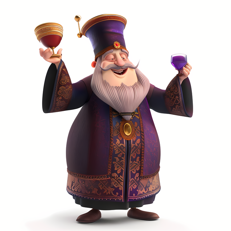 Purim,Purple,Old Man