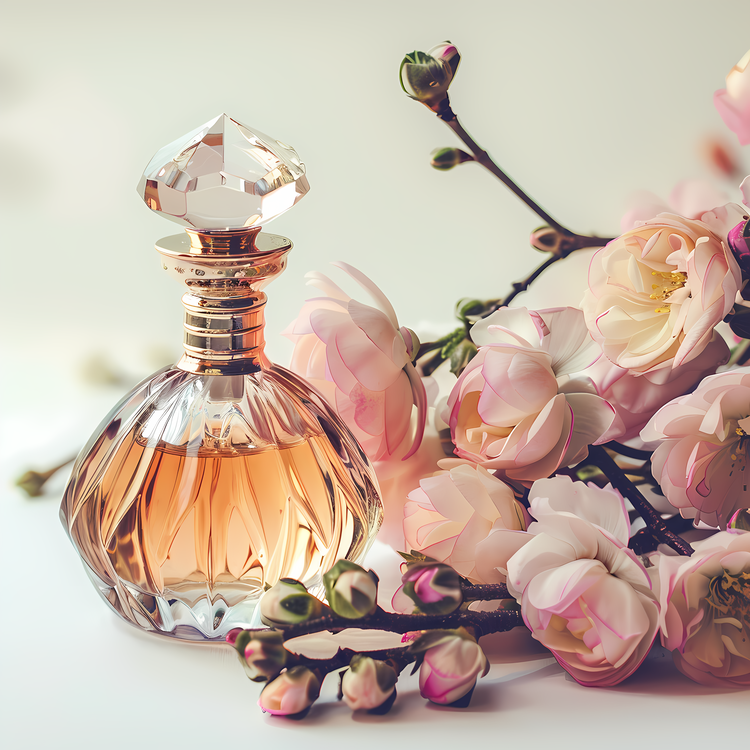Fragrance Day,Flower,Perfume Bottle