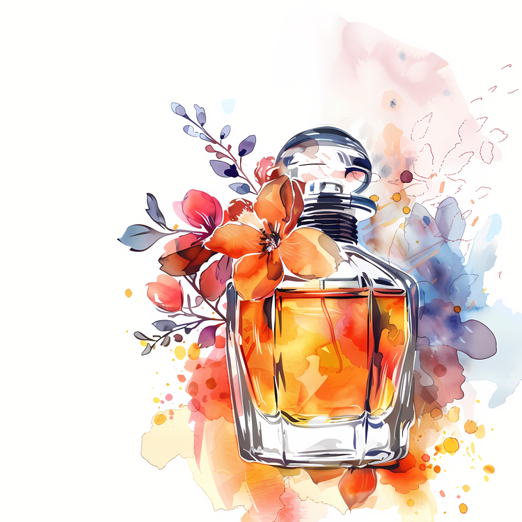 Fragrance Day,Fragrance Bottle,Watercolor Painting