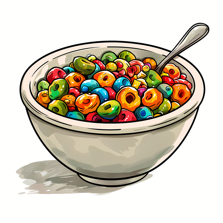 Cereal,Amazing Breakfast,Colored Raisins