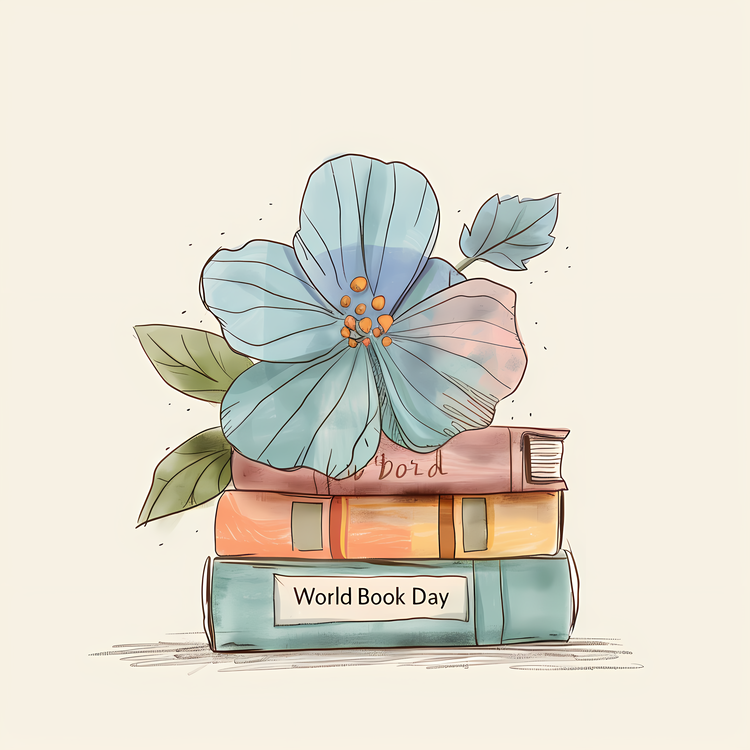 World Book Day,Book,Flowers
