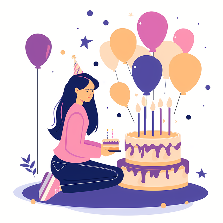 Birthday,Girl,Cake