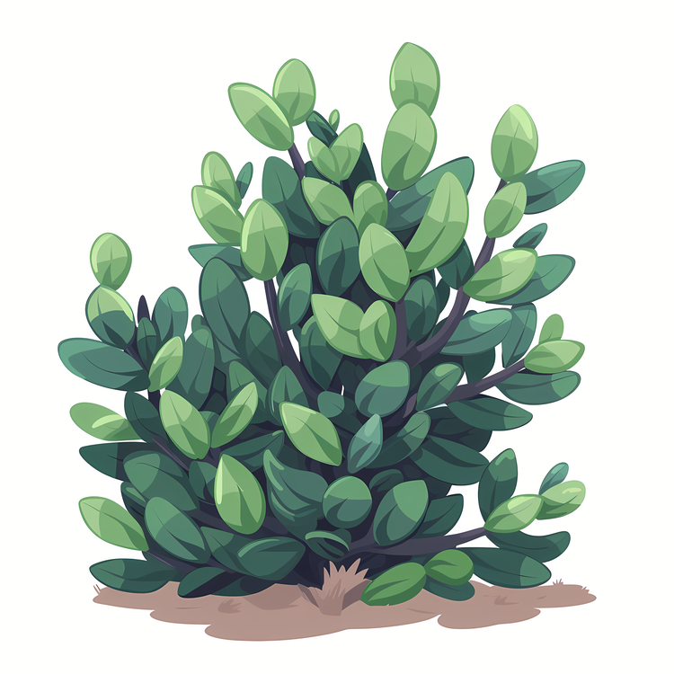Shrub,Green Plant,Thick Stem