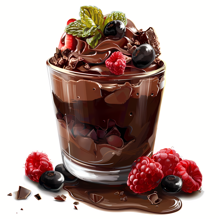 Chocolate Mousse Day,Chocolate,Mixed Berries