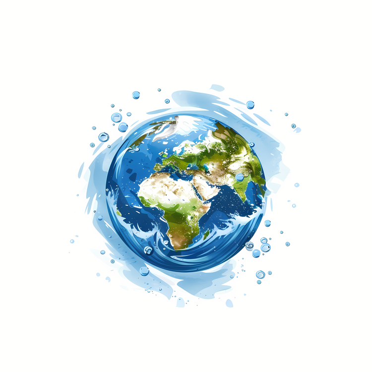 World Water Day,Watercolor Illustration,Environmental Design