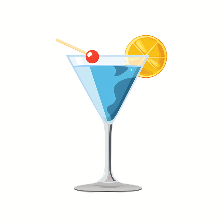 Cocktail Day,Blue,Glass