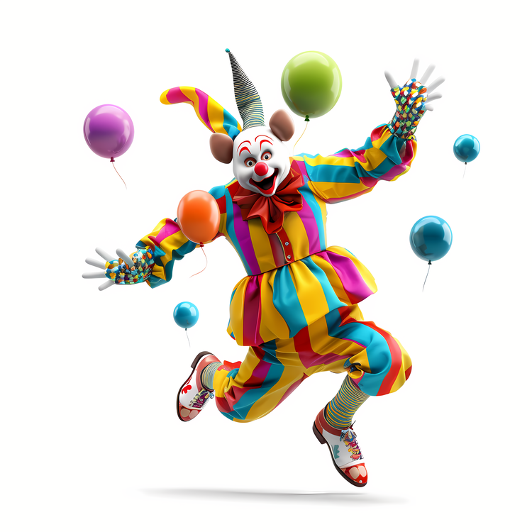 April Fools Day,Clown,Colorful