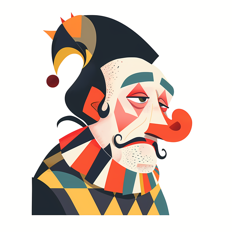 April Fools Day,Laughing Clown,Cartoon Character