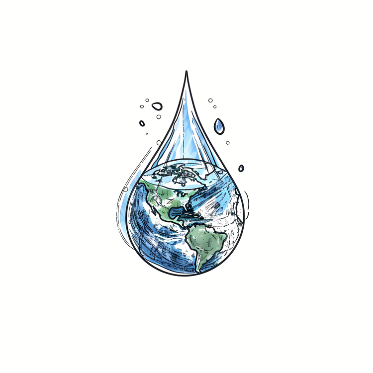 World Water Day,Earth,Water Droplet