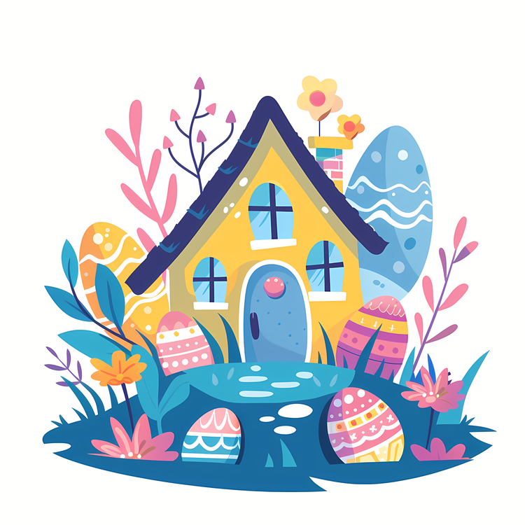 Easter Egg House,Easter Eggs,Easter House