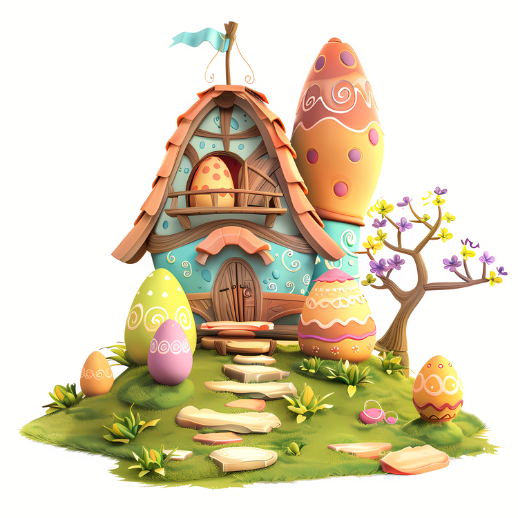 Easter Egg House,Cottage,Home