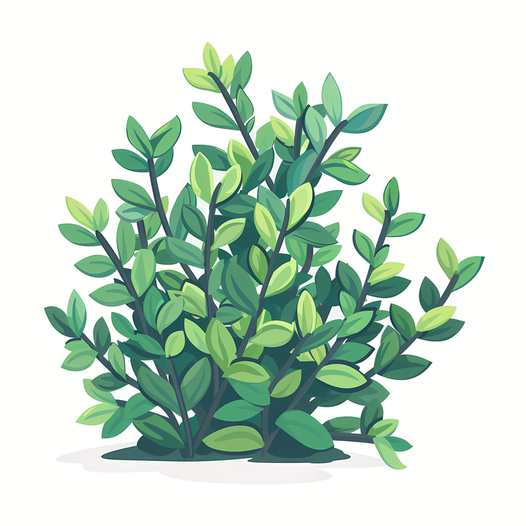 Shrub,Plant,Green Leaves