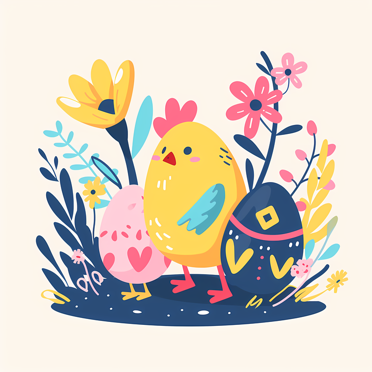 Happy Easter,Easter,Chickens