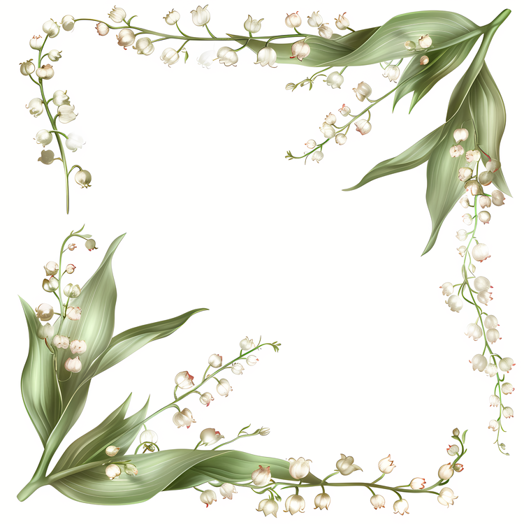 Floral Frame,Floral,White Background