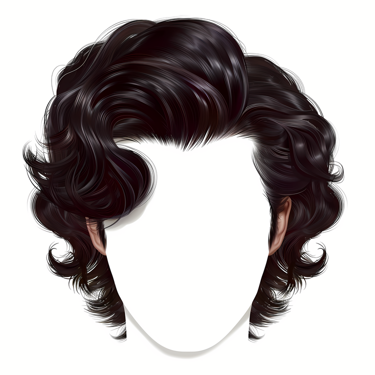Man Hairstyle,Black Curly Hair,Wavy Hairstyle