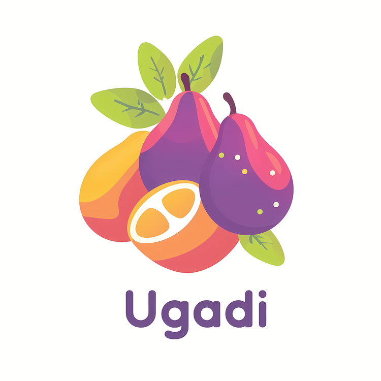 Happy Ugadi,Fruit,Pears