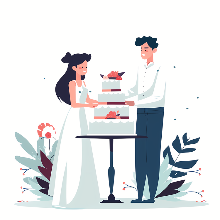 Wedding Cake,Groom,Bride