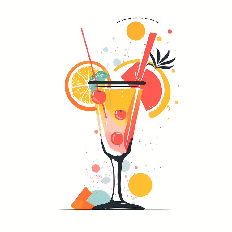 Cocktail Day,Vector,Colorful