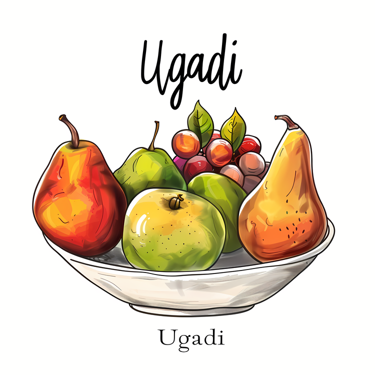 Happy Ugadi,Fruit Bowl,Colorful Fruits