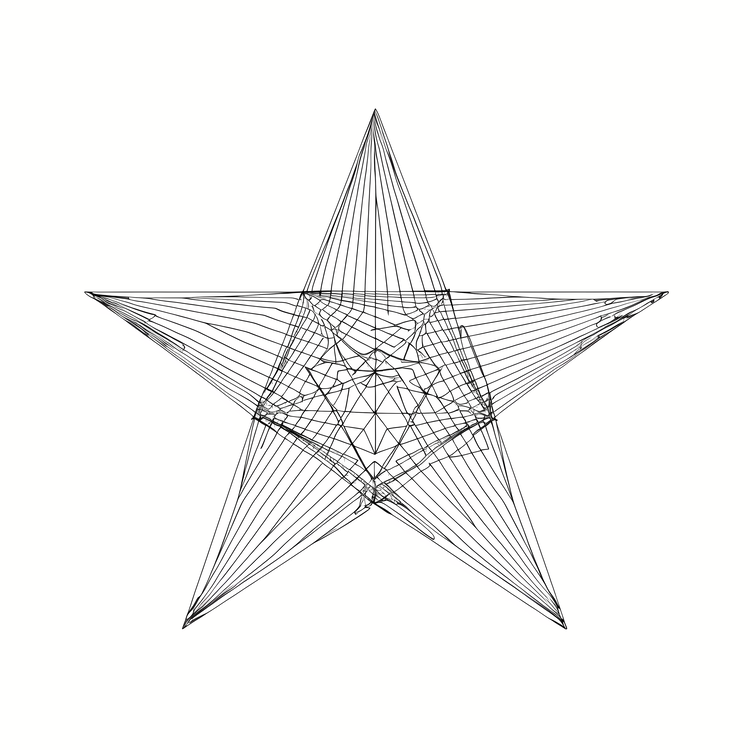 Star Shape,Star,Line Drawing