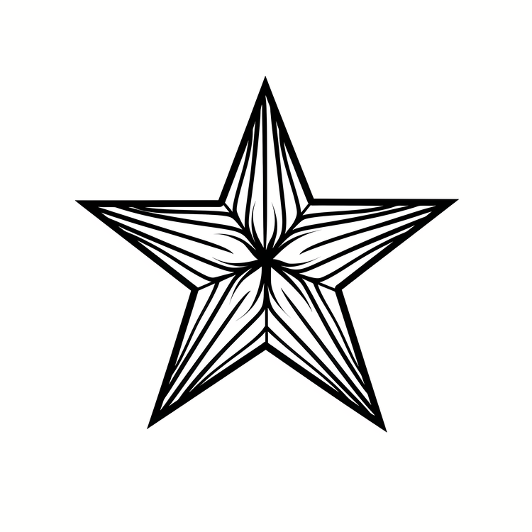 Star Shape,Star,Lines