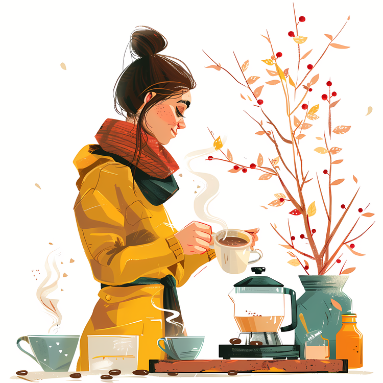 Spring,Coffee,Fall