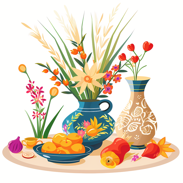 International Nowruz Day,Floral Arrangement,Vase
