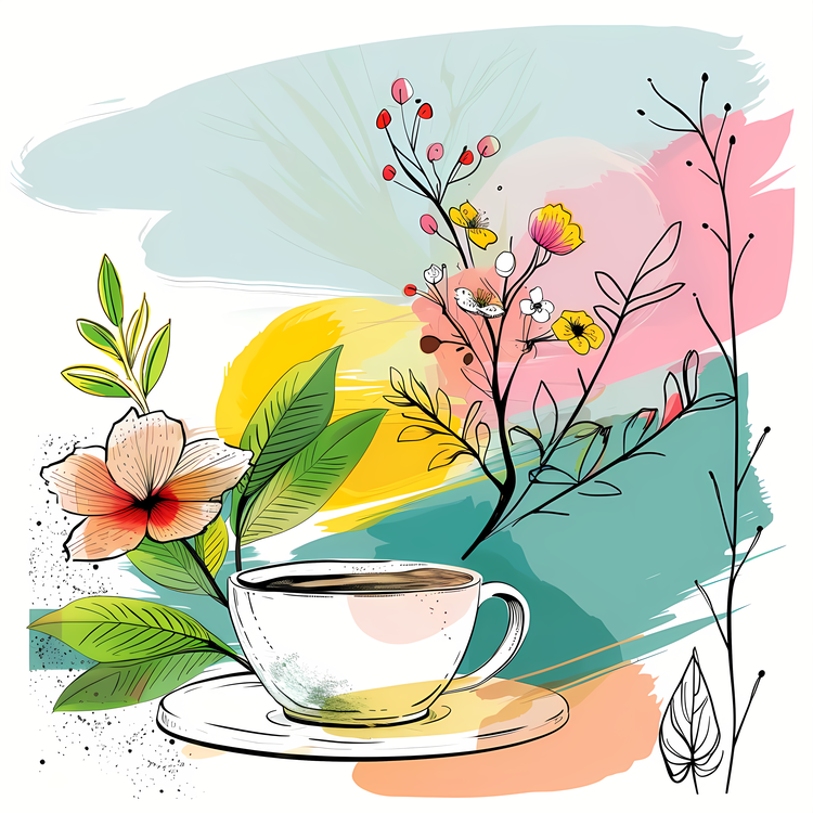 Spring,Coffee,Colorful