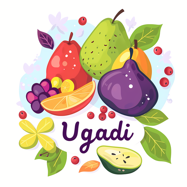 Happy Ugadi,Fruits,Berries