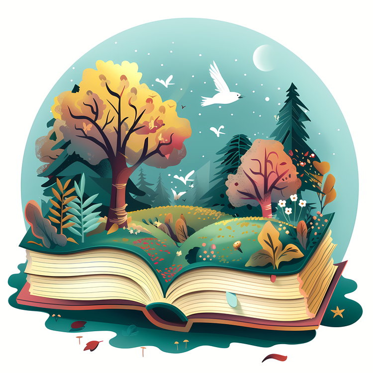 World Storytelling Day,Open Book,Trees