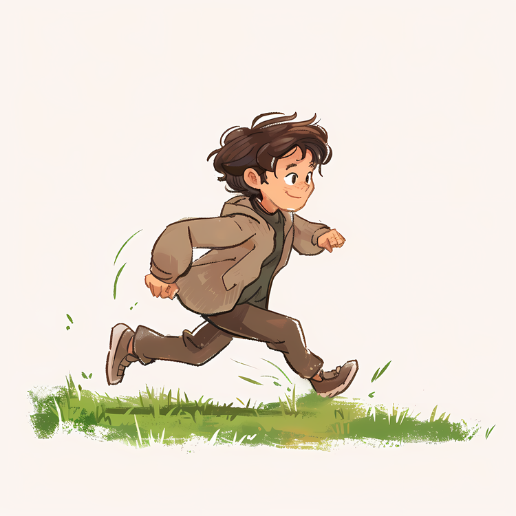 Little Boy Running,Running,Boy