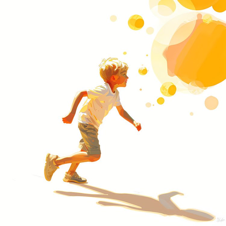 Little Boy Running,Boy,Child