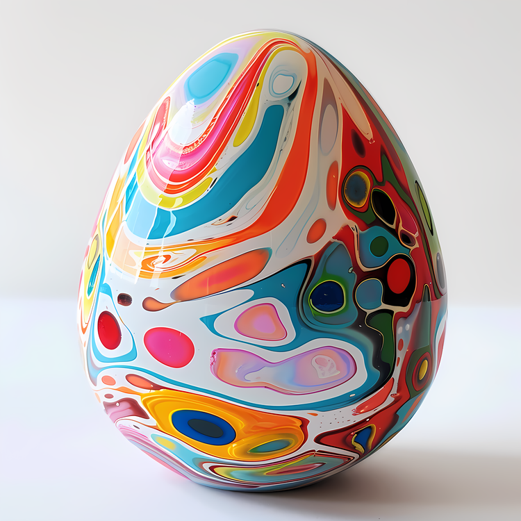 Easter Egg,Painted,Abstract