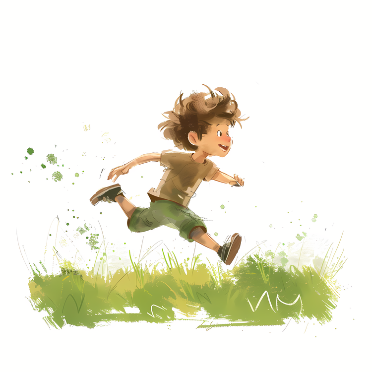 Little Boy Running,Running,Boy