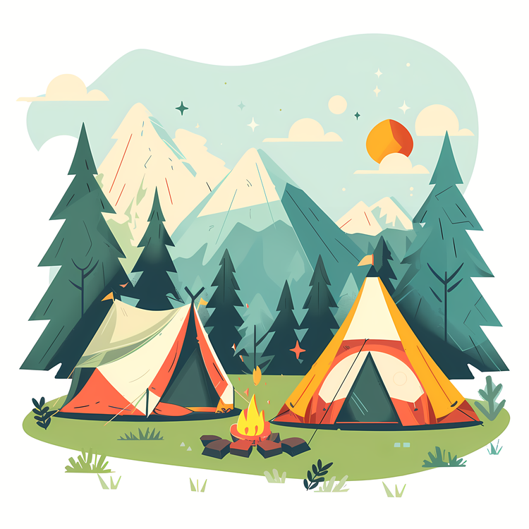 Summer Camp,Tents,Camping