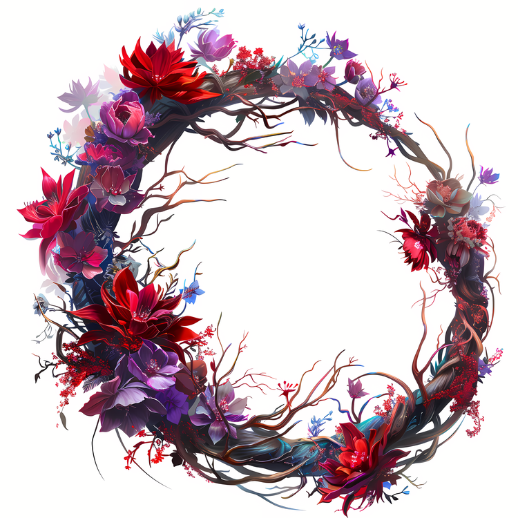 Flower Wreath,Flowers,Wreath