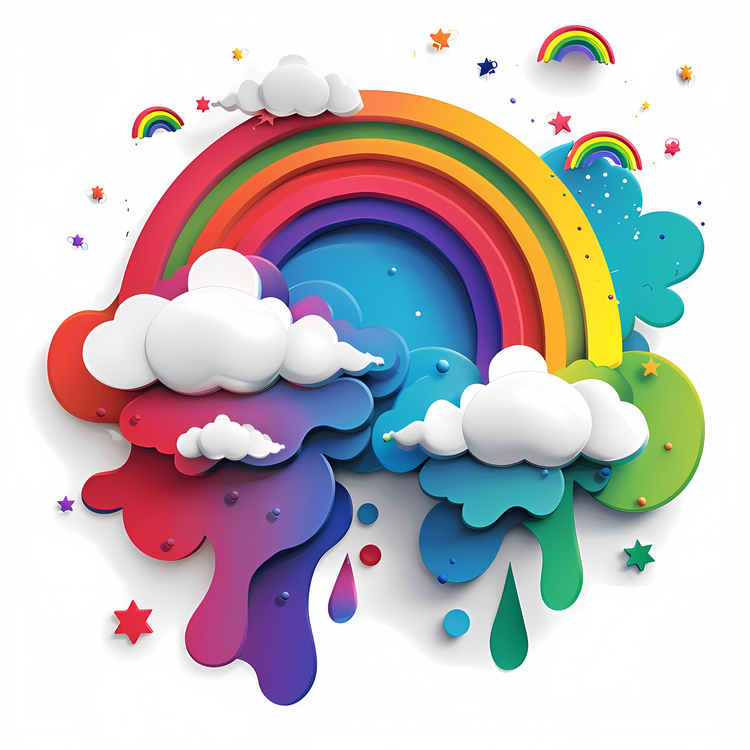 Find A Rainbow Day,Rainbow,Clouds