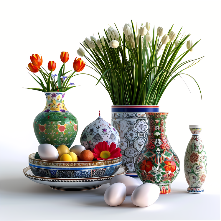 International Nowruz Day,Flowers,Vases