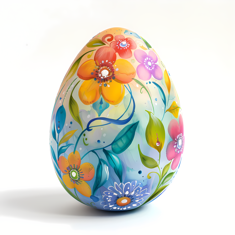 Easter Egg,Flower,Colorful