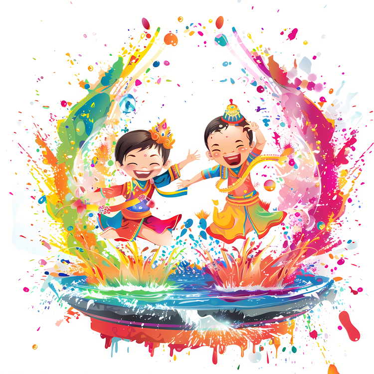 Songkran,Colorful,Splash