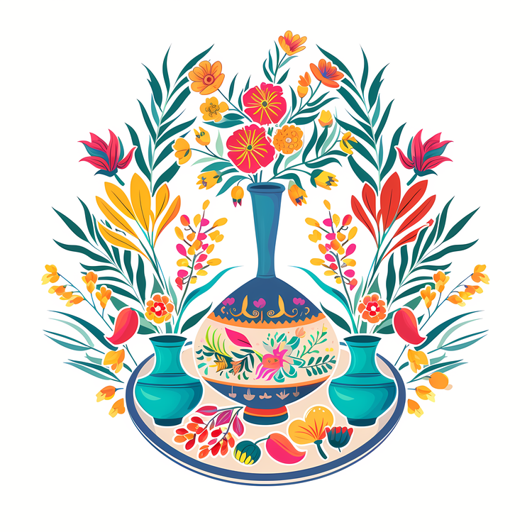 International Nowruz Day,Flower Arrangement,Vase