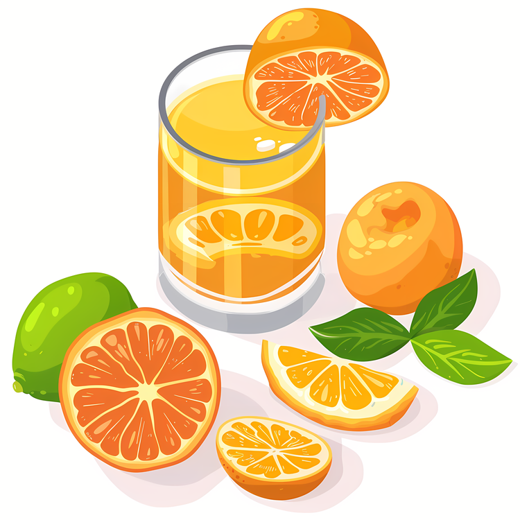 Vitamin C Day,Orange Juice,Sliced Orange