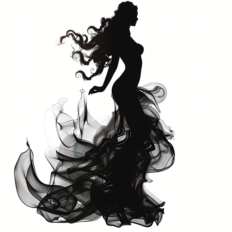 Sexy Lady,Silhouette,Woman